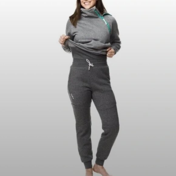TUXY Women's One-Piece Gray Lounge Sweat Suit size large - Picture 1 of 11